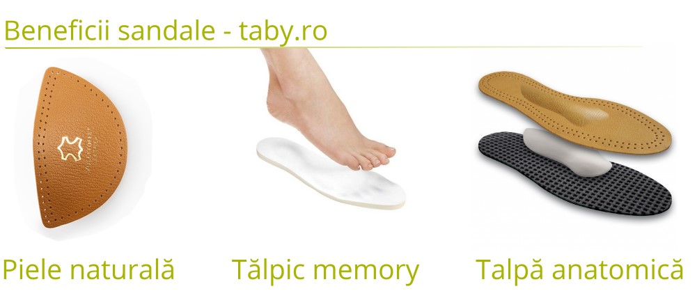 beneficii sandale confort memory